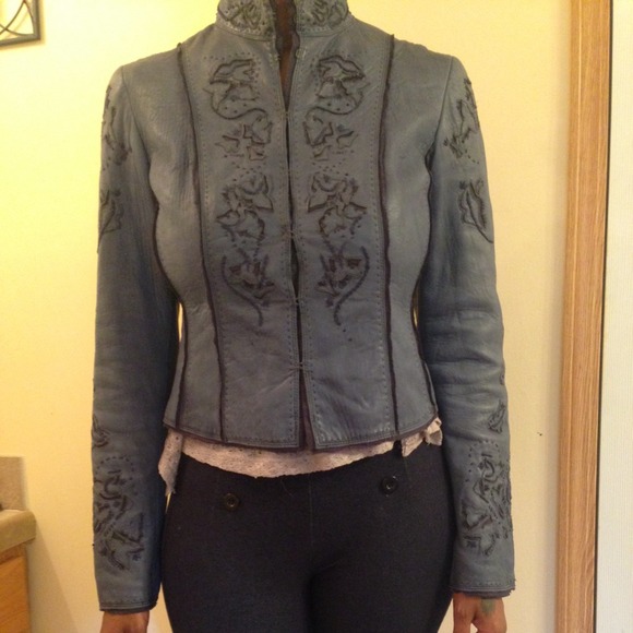 Authentic Elie Tahari leather jacket! - Picture 1 of 5