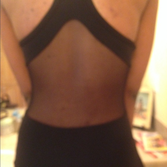 Sexy Mesh Black Dress - Picture 2 of 2