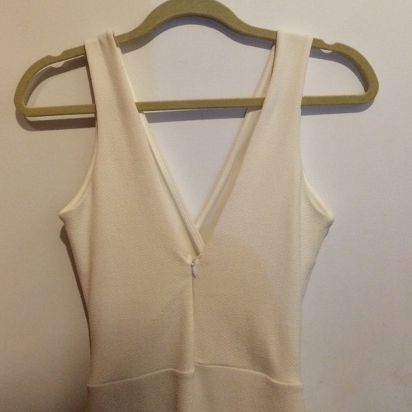 Asymmetrical White Romper - Picture 2 of 2