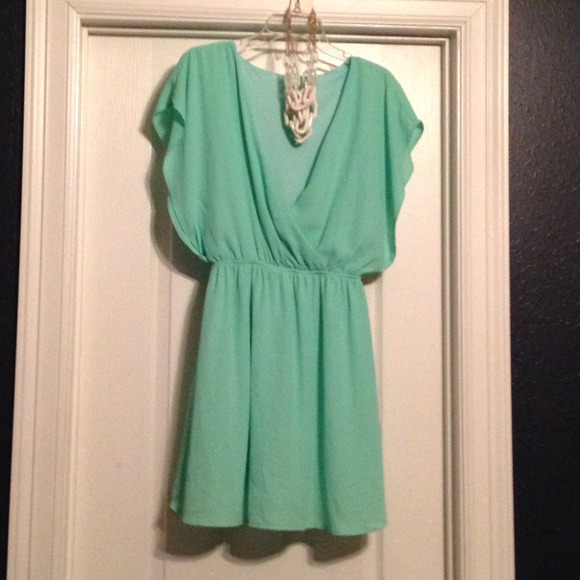 Mint green dress