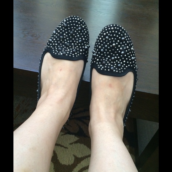 Zigi Soho Simpson Black Suede with studs Loafers