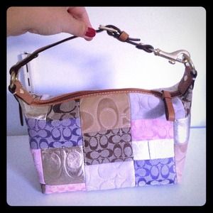 Coach bag, multi patterned