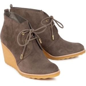 Vikki suede wedge Tory Burch booties