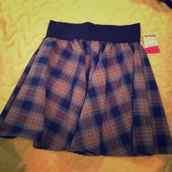 NWT Schoolgirl ✏️📓📌 blue and brown plaid skirt