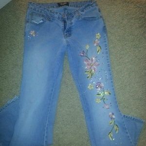Vintage style denim jeans