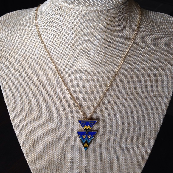 Chevron necklace & earring set available to bundle - Picture 3 of 3