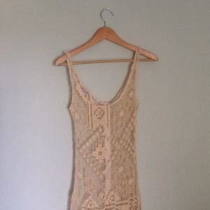 Vintage 1970s crochet dress (unlined, needs slip).