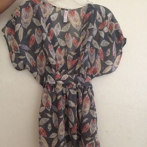 Kimono like baby doll top