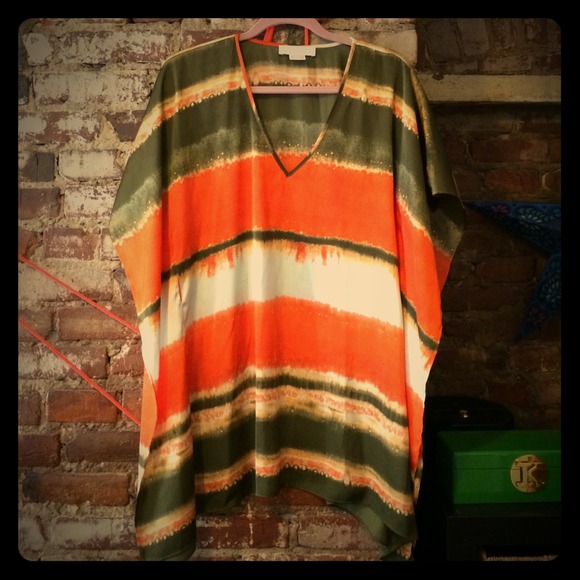 MICHAEL by Michael Kors silk tunic and belt, S/M - Picture 1 of 4