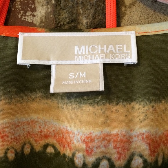 MICHAEL by Michael Kors silk tunic and belt, S/M - Picture 3 of 4