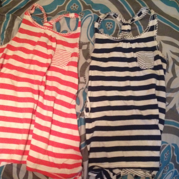 BRAND NEW striped tanks