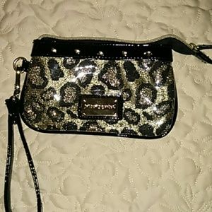 Betsey leopard wristlet