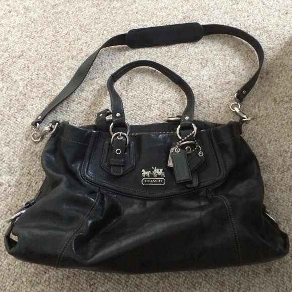 Coach Black Leather Handbag