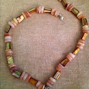 Mother-of-pearl John toggle necklace