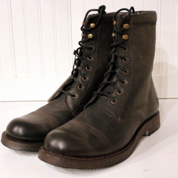 MENS: Authentic Frye Norton Tall Lace - Dark Brown