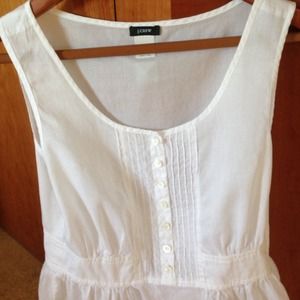 White JCrew cotton top. Perfect for summer.