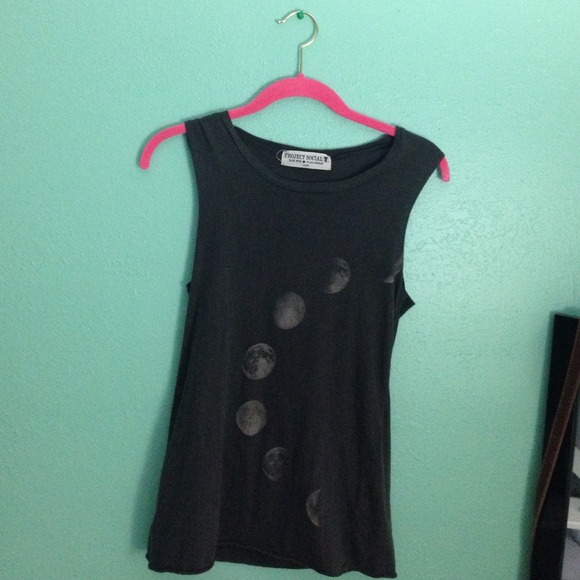 project social Tops - Muscle tank / crescent moon