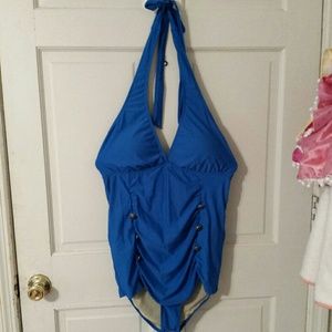 Torrid plus size sailor inspired bathing suit