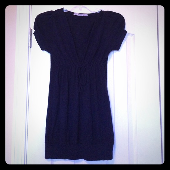 Love Culture navy blue V neck top or dress