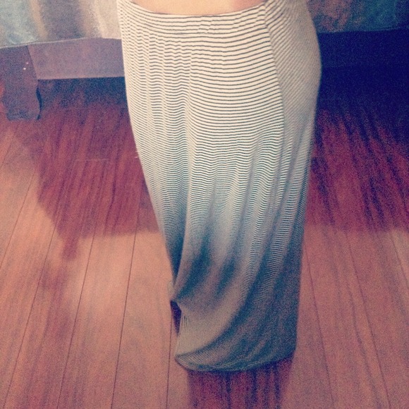Brandy Melville striped maxi skirt