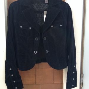 New black corduroy jacket.