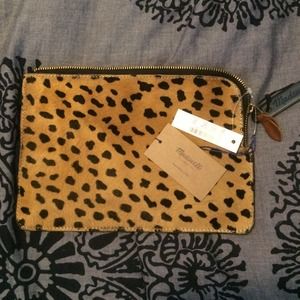 Madewell calf hair clutch