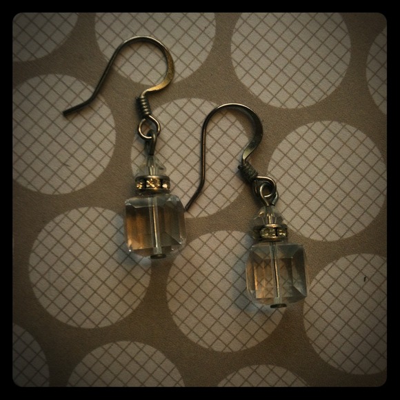 Cute clear beaded earrings