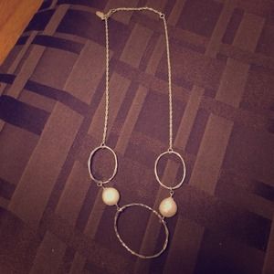 Sterling silver and freshwater pearl necklace