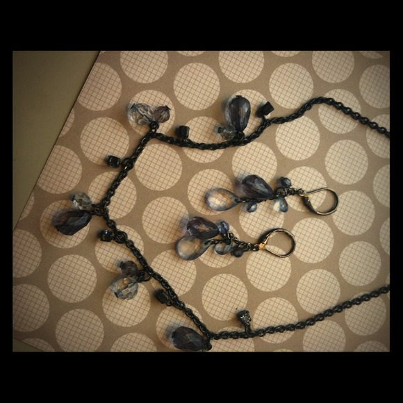 Cute blue stone set