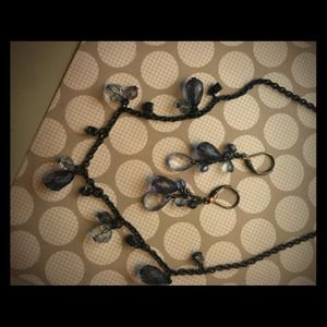 Cute blue stone set