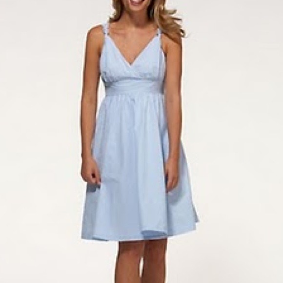 Vineyard Vines Pink Seersucker Dress with Bow