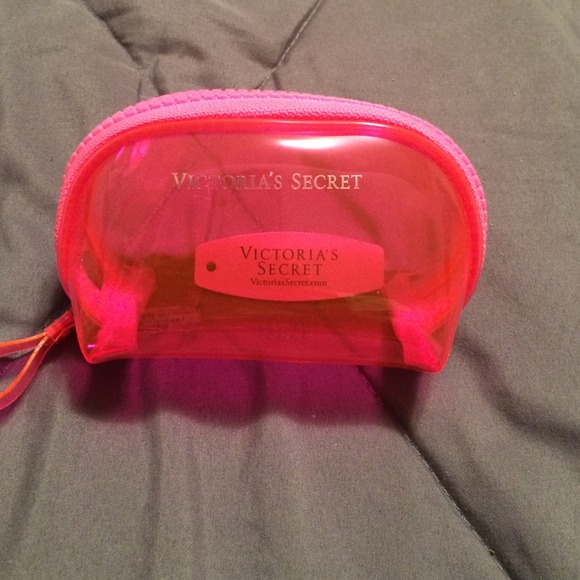 Victoria's Secret clear pink coin purse