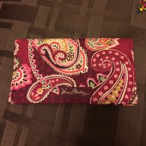 Vera Bradley checkbook cover in picadilly plum