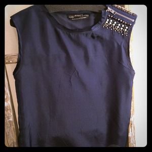 Swarovski crystals hand embellished top