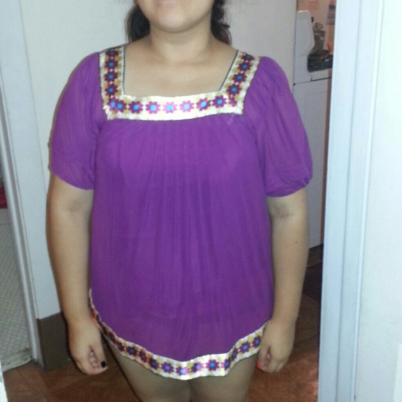Purple blouse