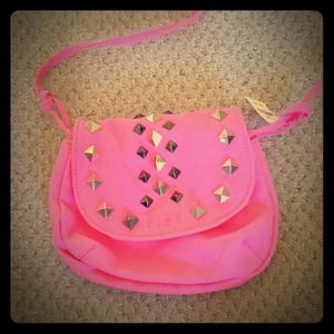 VS Pink Neon Pink Side Purse