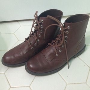 H&M Brown Combat Boots