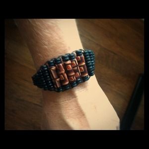 Interesting Mexican beaded bracelet