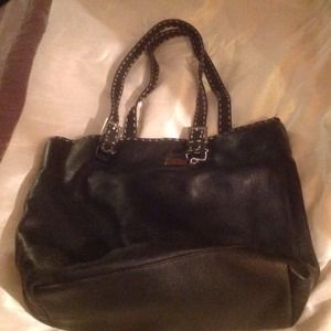 DONATED - Black handbag.