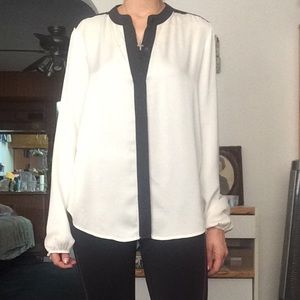 Theory-long sleeve button down shirt **LAST CALL**