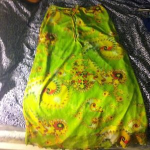 Boho bright maxi skirt