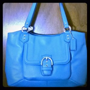 Mineral Blue COACH Belle Campbell Handbag F24961