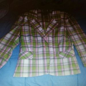 Juicy Couture Plaid Blazer