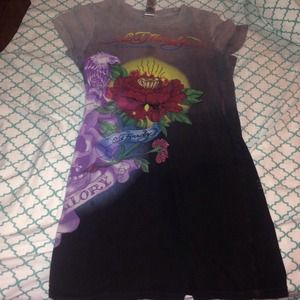 Ed hardy by Christian Audigier extra long shirt