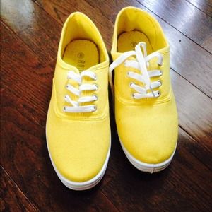 Yellow sneakers