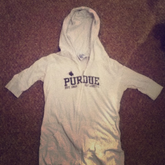 Zip up purdue hoodie