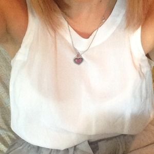BCBG white tank