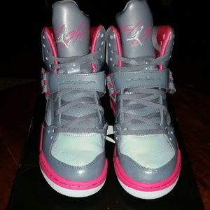 Pink & Grey Jordans