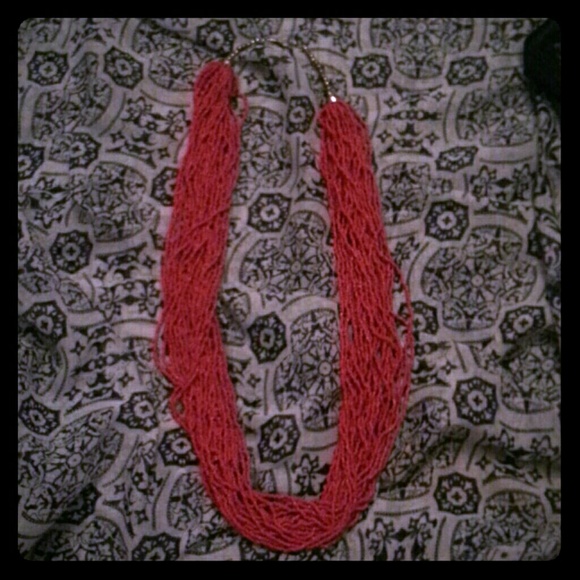 Bead statement necklace