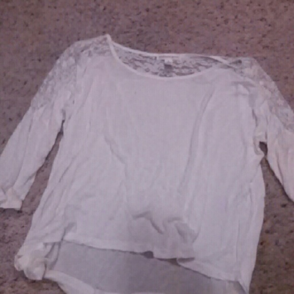 Half sleeve white shirt